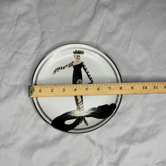 ART DECO Franklin Mint HOUSE of ERTE PLATE Limited Edition LA MERVEILLEUSE - Picture 4 of 4